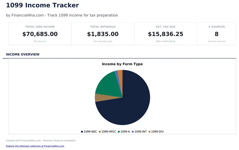 1099 Income Tracker preview