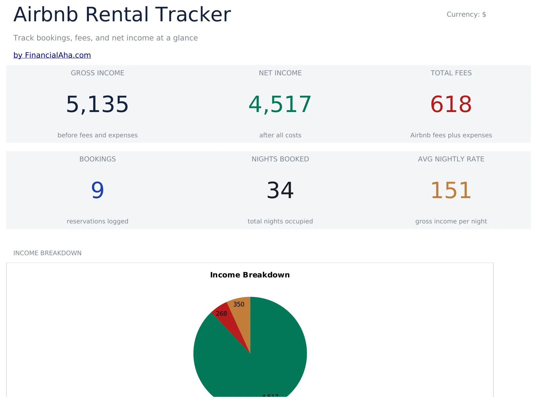 Airbnb Rental Tracker preview