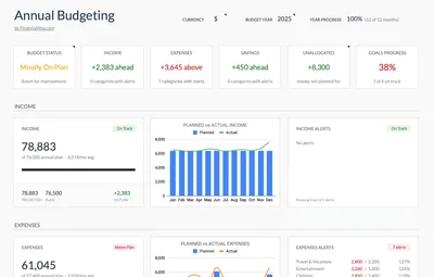 Annual Budget Planner preview