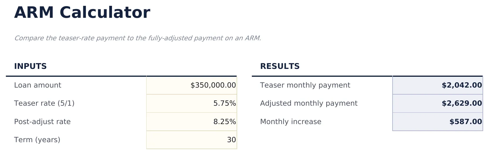 ARM Calculator preview
