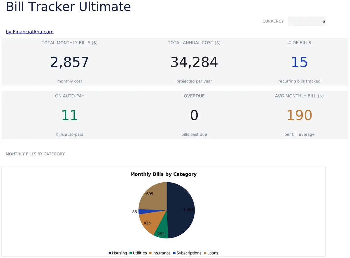 Bill Tracker Ultimate