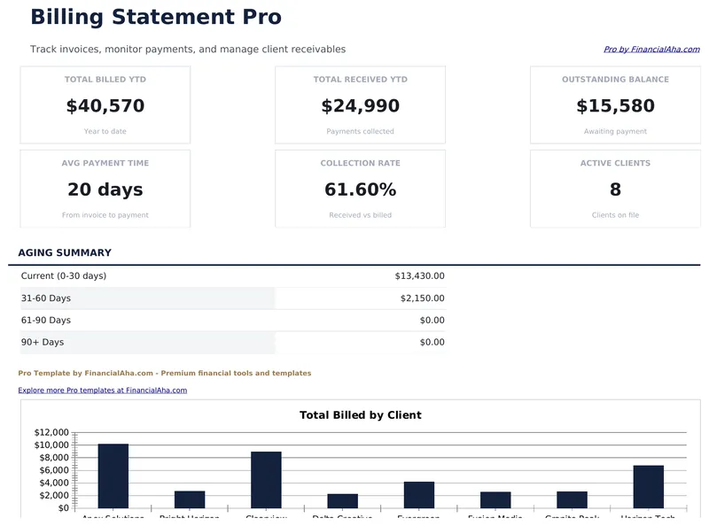 Billing Statement Pro preview