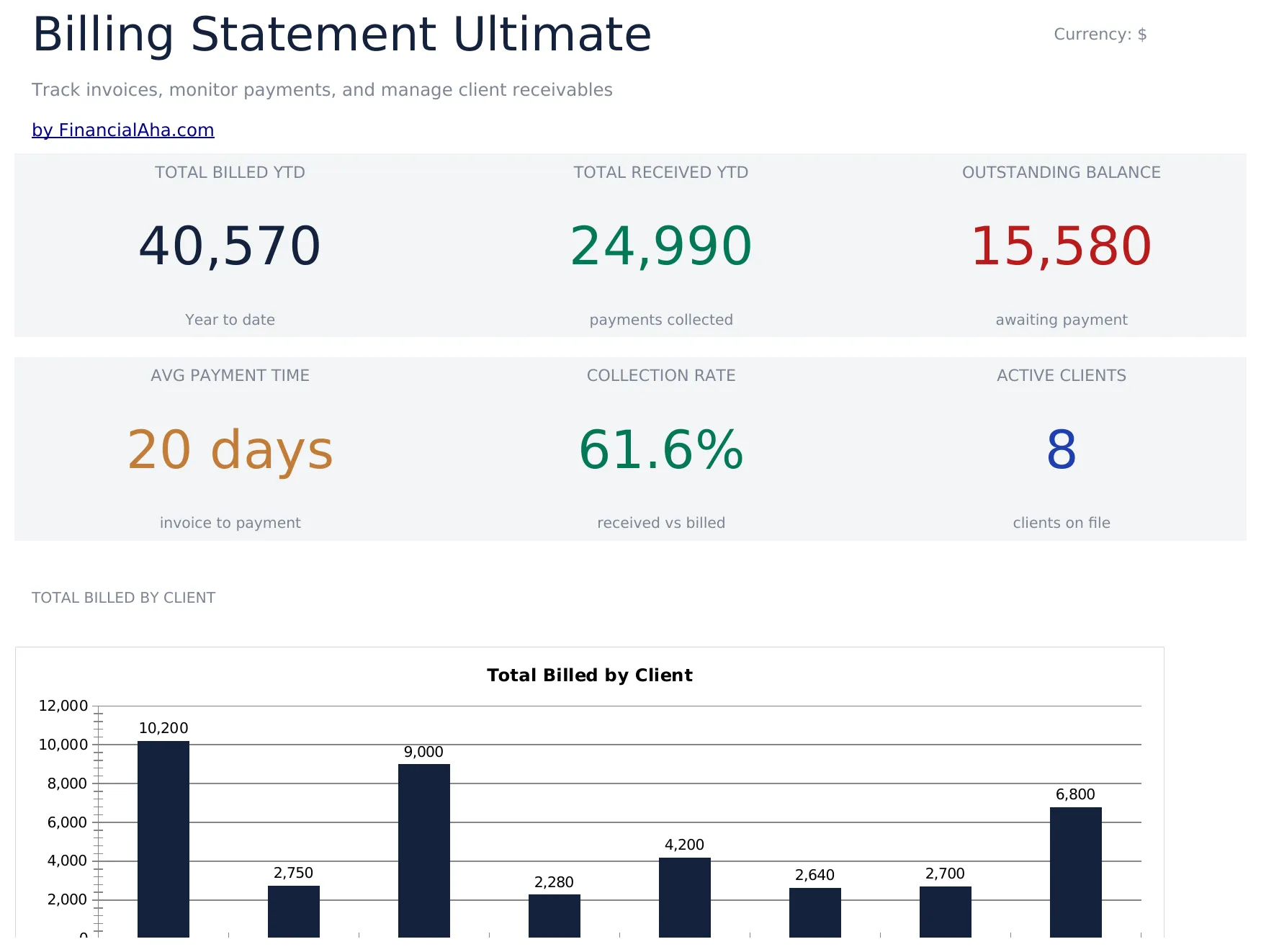 Billing Statement Ultimate preview