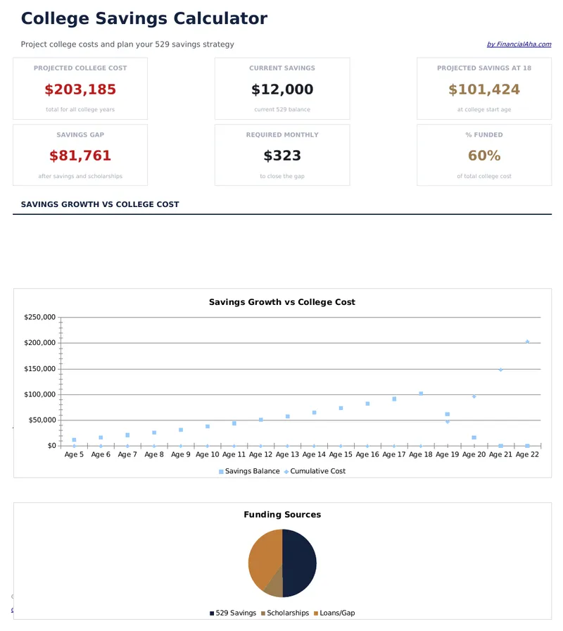College Savings Calculator