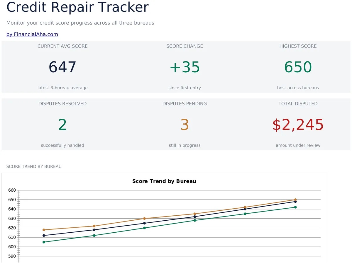 Credit Repair Spreadsheet Essentials