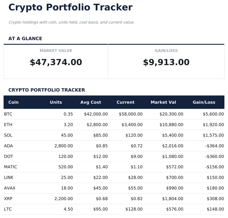 Crypto Portfolio Tracker