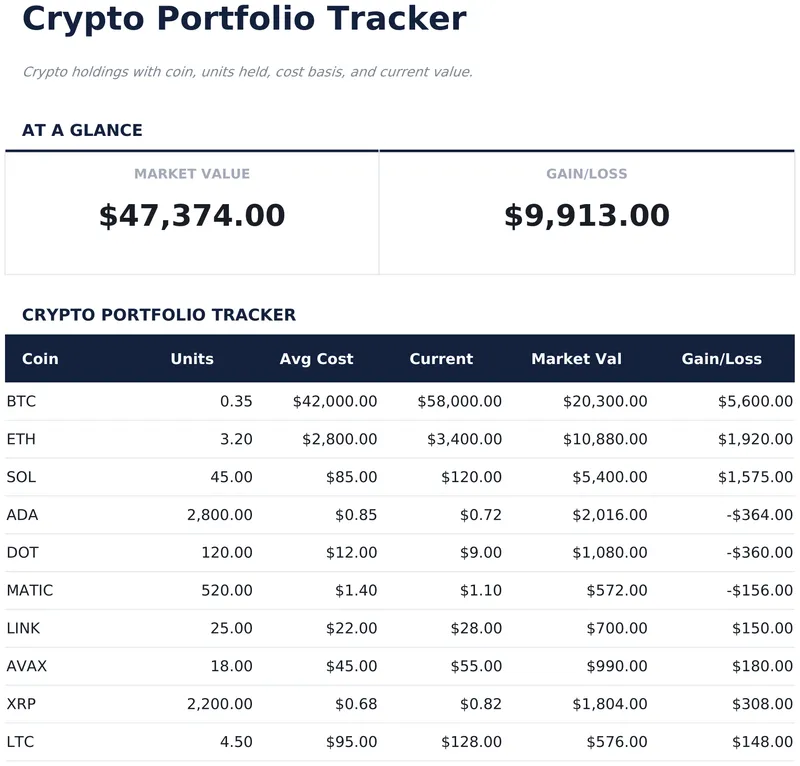 Crypto Portfolio Tracker