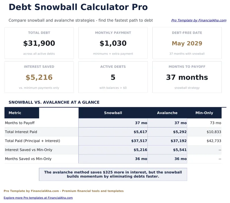 Debt Snowball Pro preview