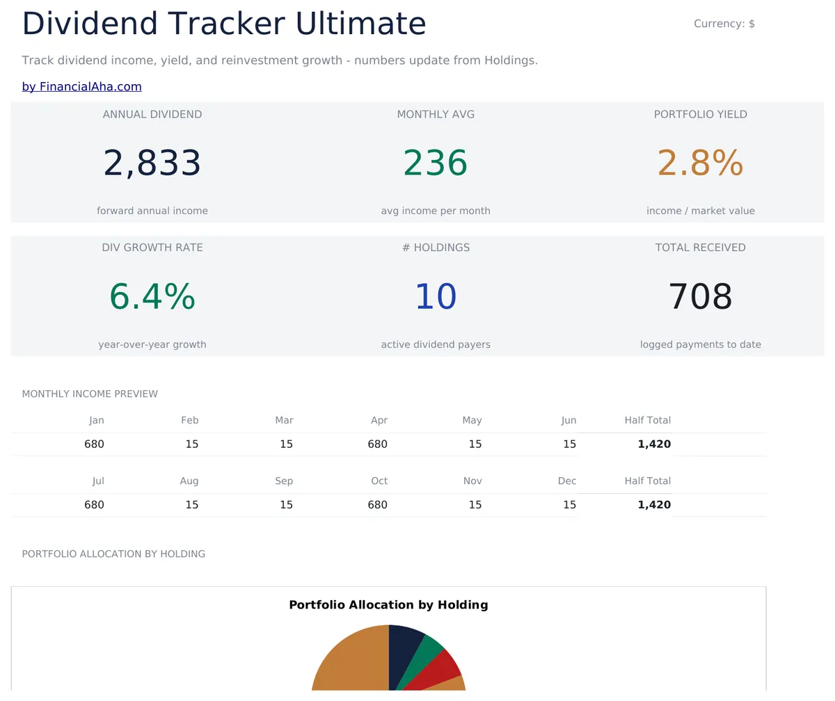 Dividend Tracker Ultimate