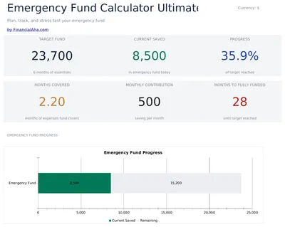 Emergency Fund Calculator Ultimate preview