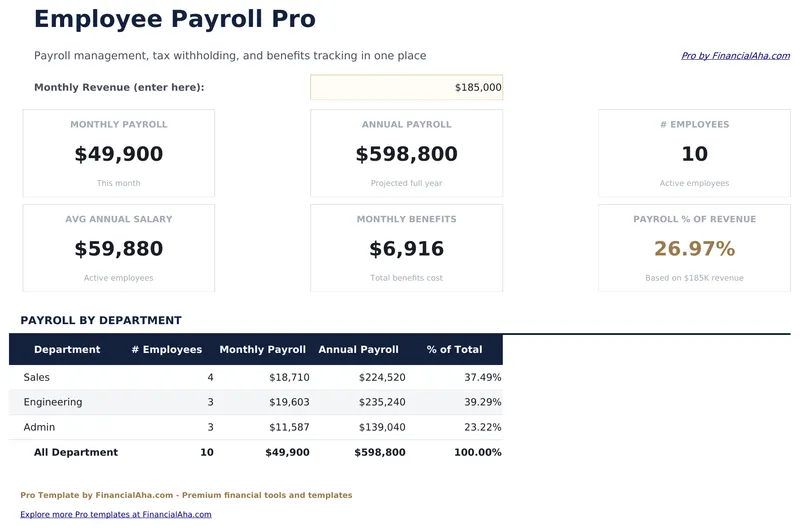 Employee Payroll Pro preview