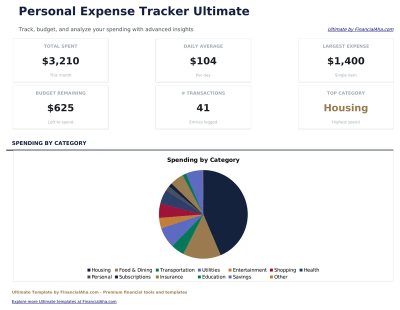 Expense Tracker Ultimate preview