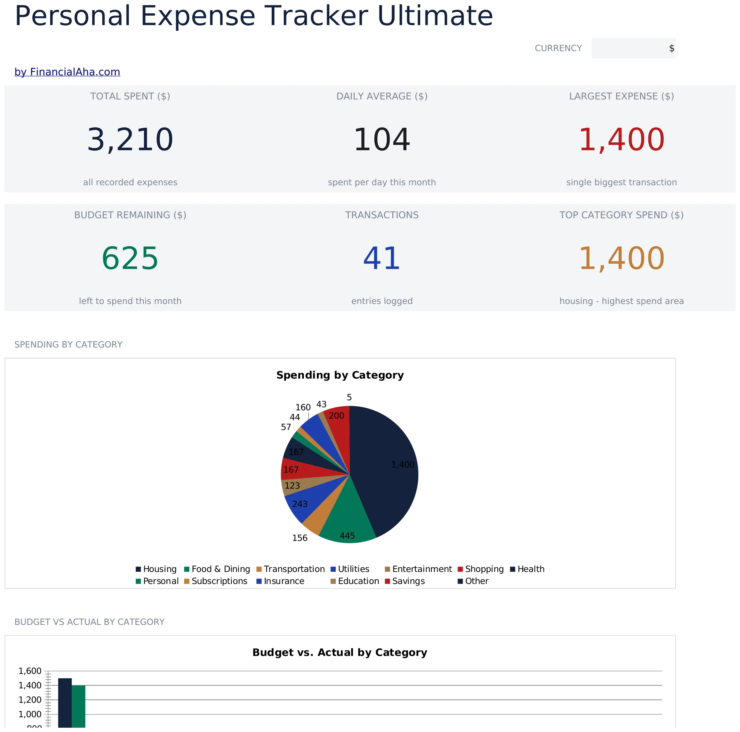 Expense Tracker Ultimate preview