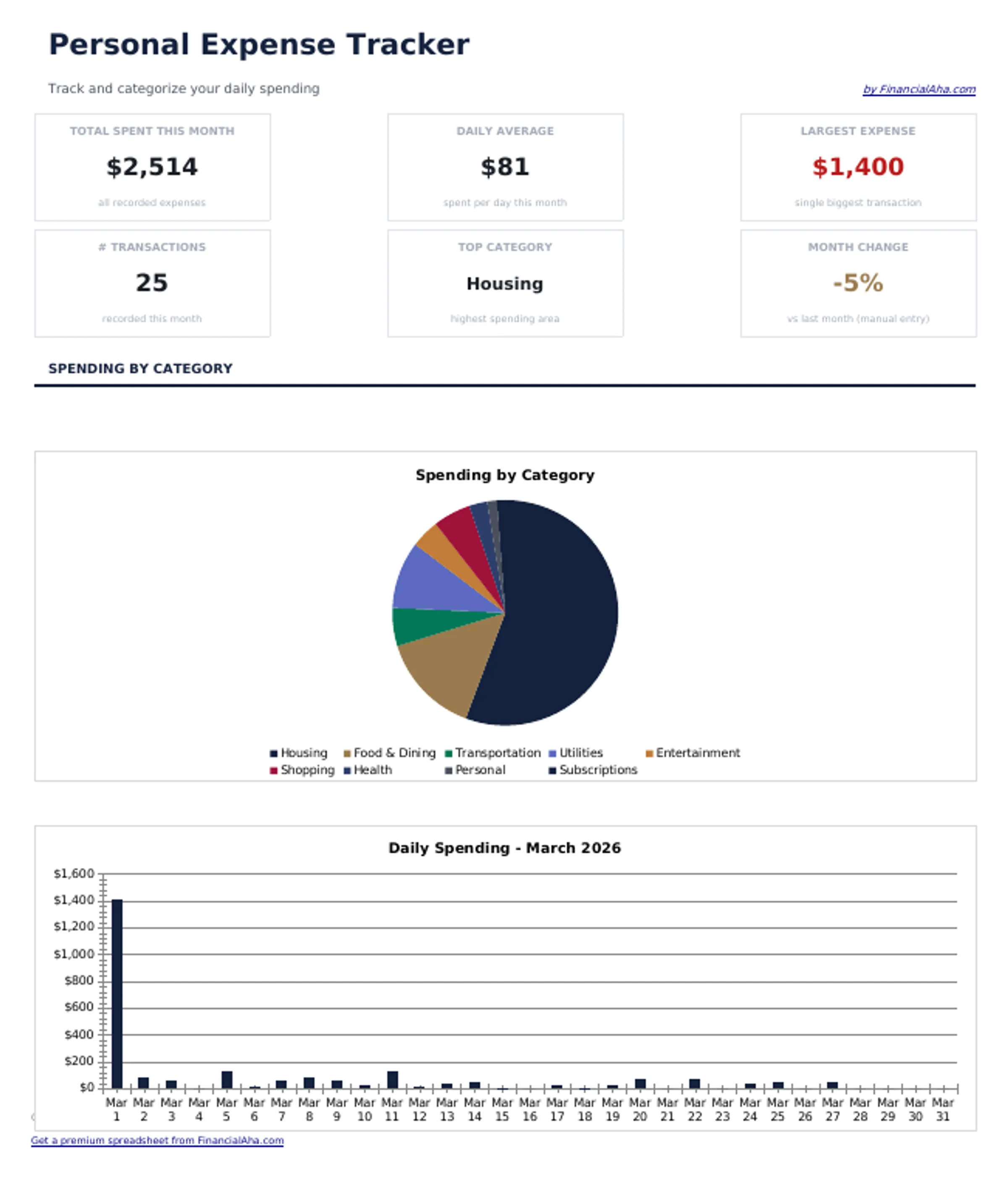 Expense Tracker preview