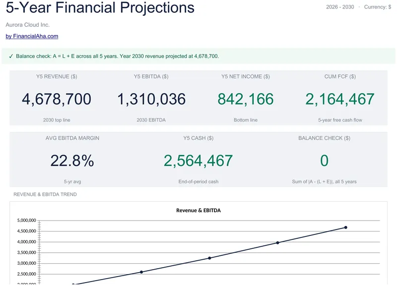 5-Year Financial Projections