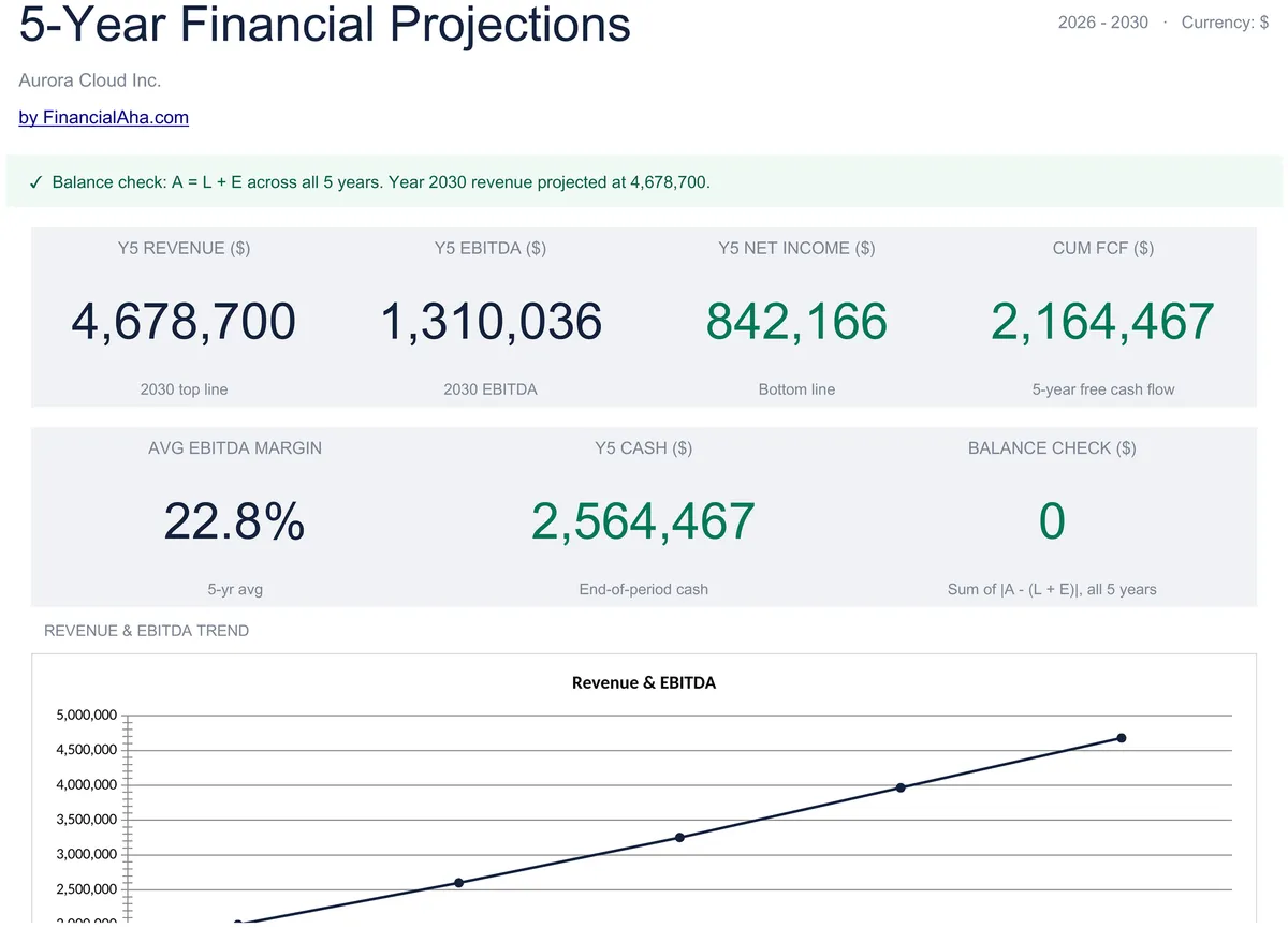 5-Year Financial Projections