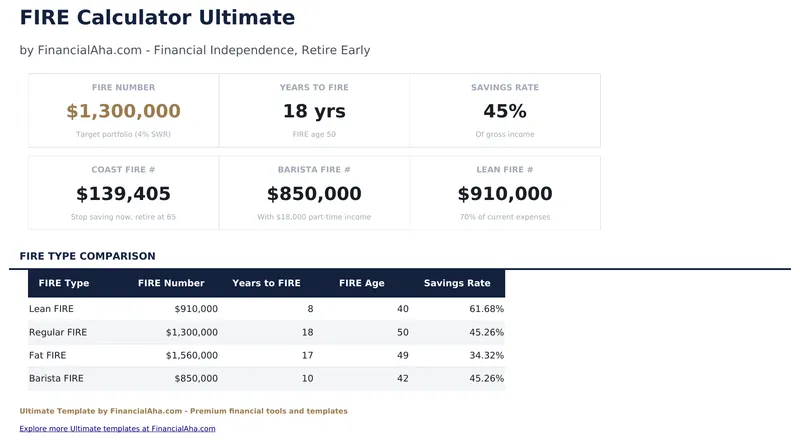 FIRE Calculator Ultimate preview
