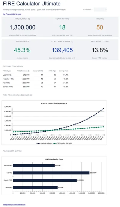 FIRE Calculator preview