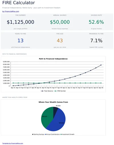FIRE Calculator preview