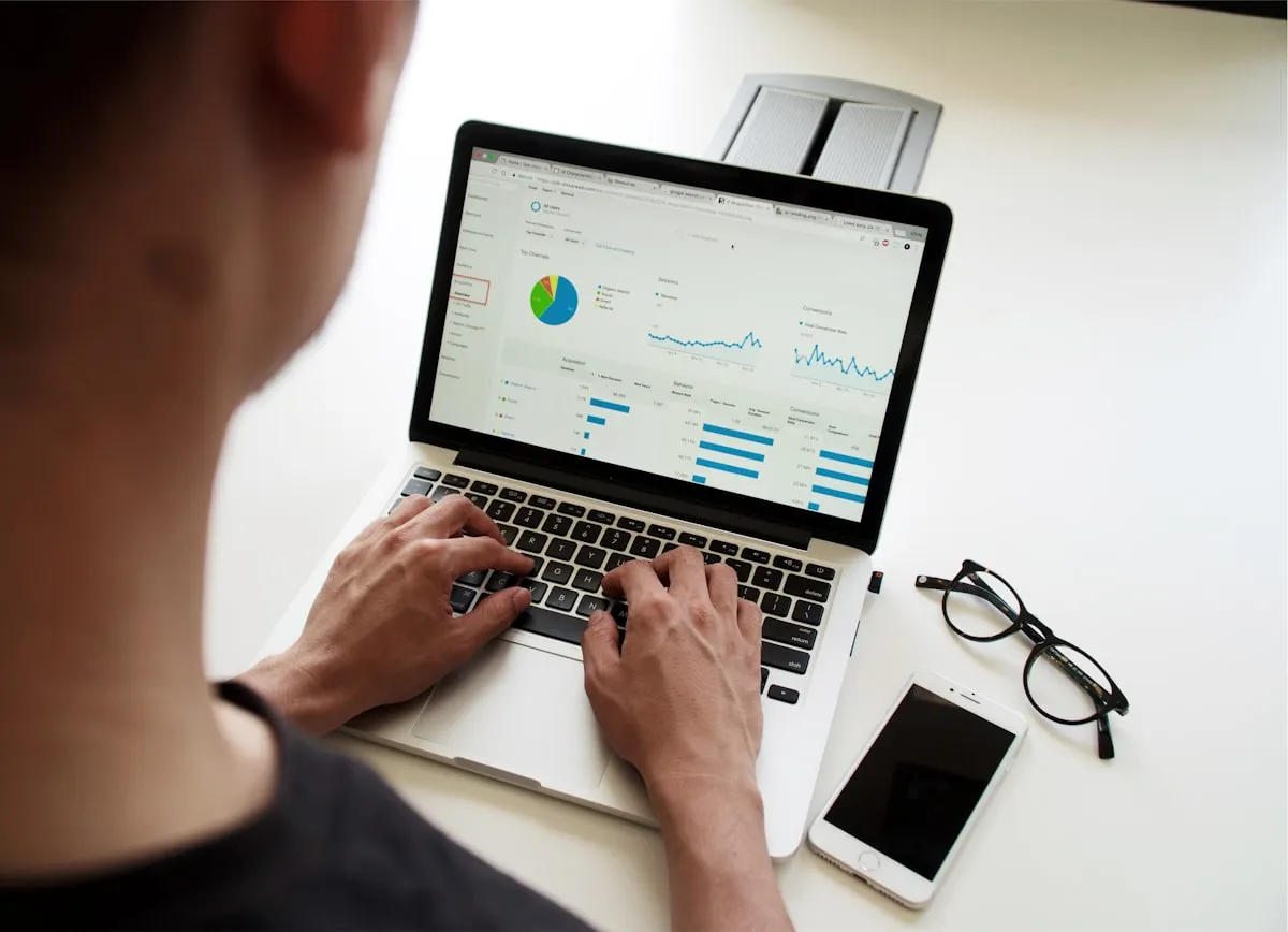 Financial advisor reviewing spreadsheet data with client