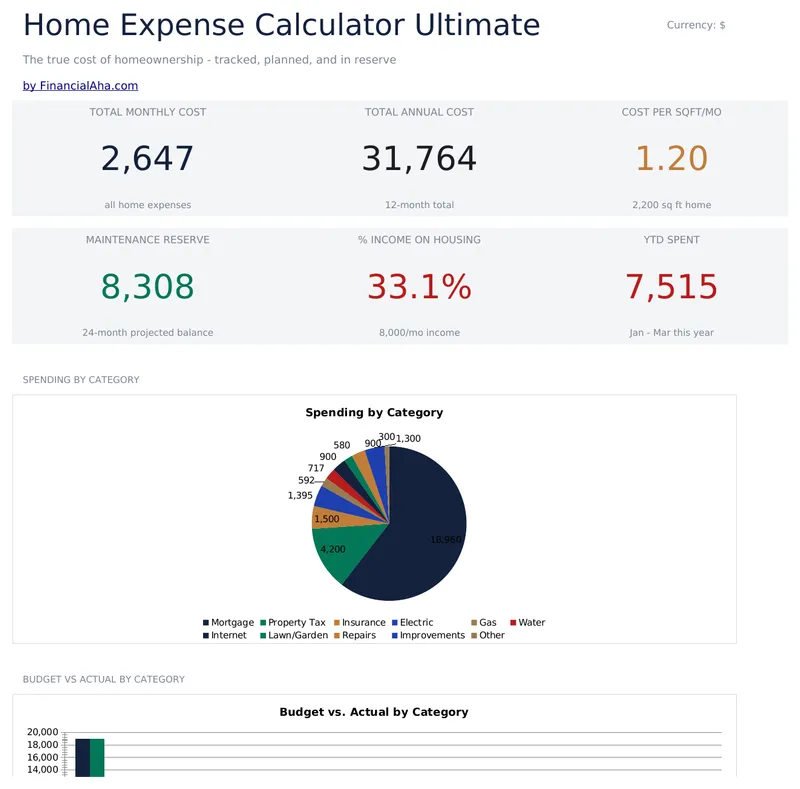 Home Expense Calculator Ultimate preview