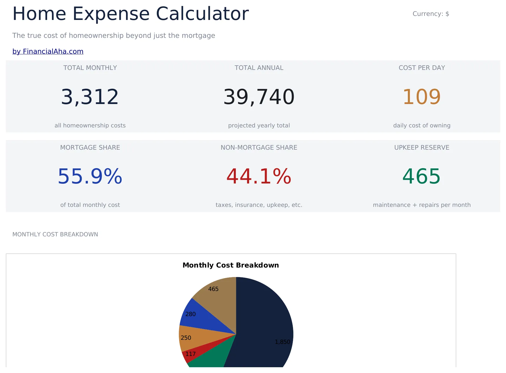 Home Expense Calculator preview
