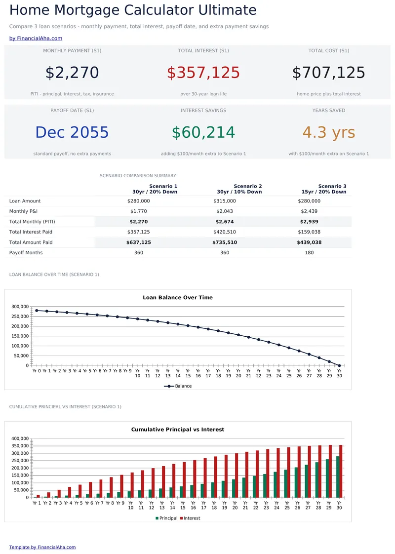 Home Mortgage Calculator Ultimate preview
