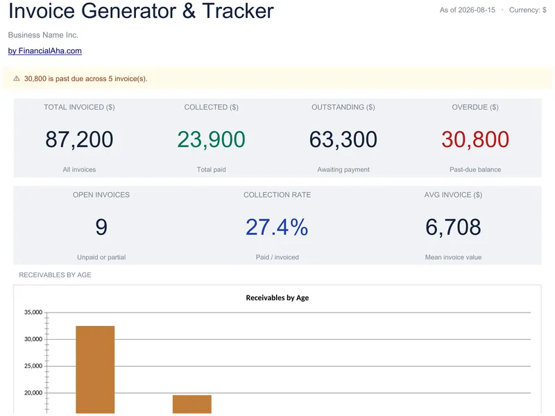 Invoice Generator & Tracker