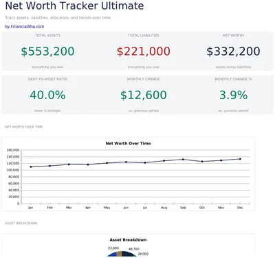 Net Worth Tracker Ultimate preview