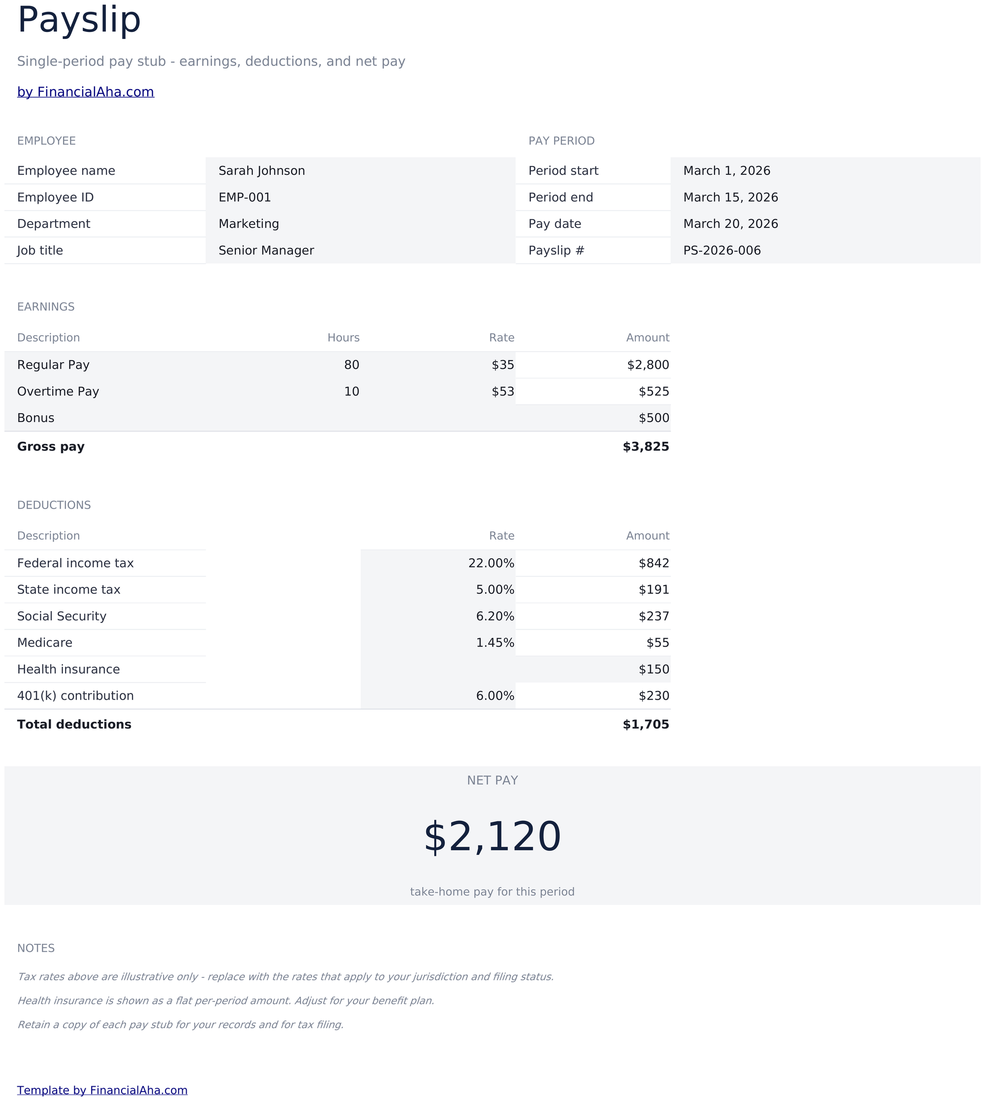 Essentials template preview