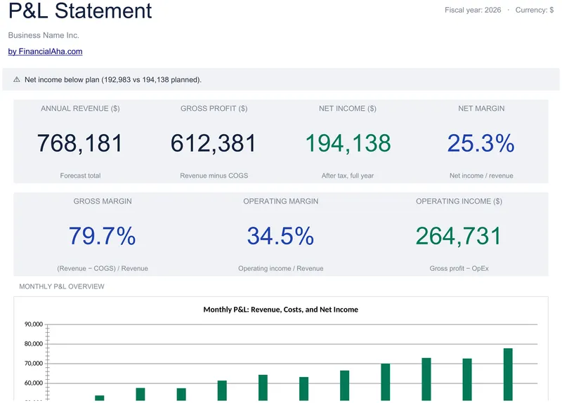 Profit & Loss Statement