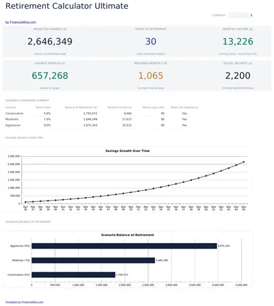 Retirement Calculator Ultimate preview