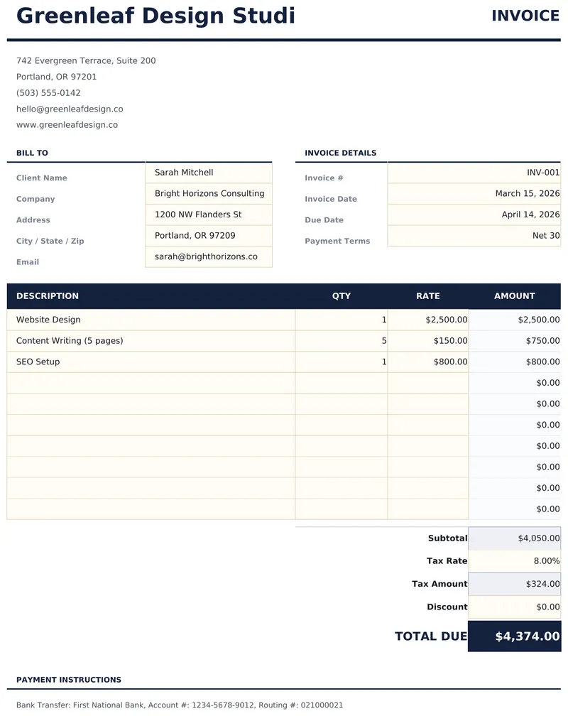 Simple Invoice