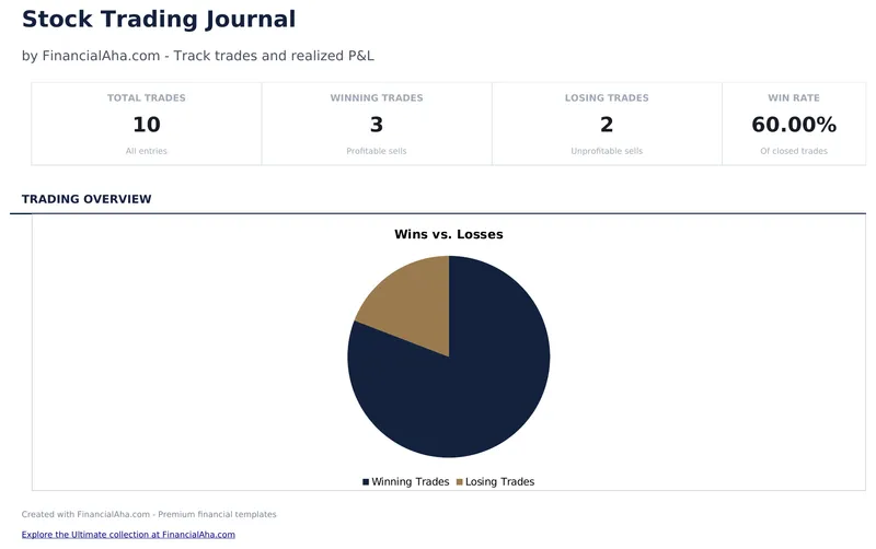 Stock Trading Journal preview