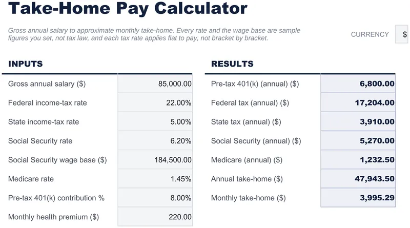Take-Home Pay Calculator
