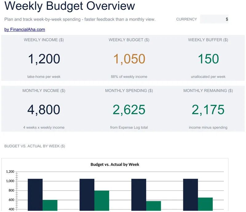 Weekly Budget Ultimate preview