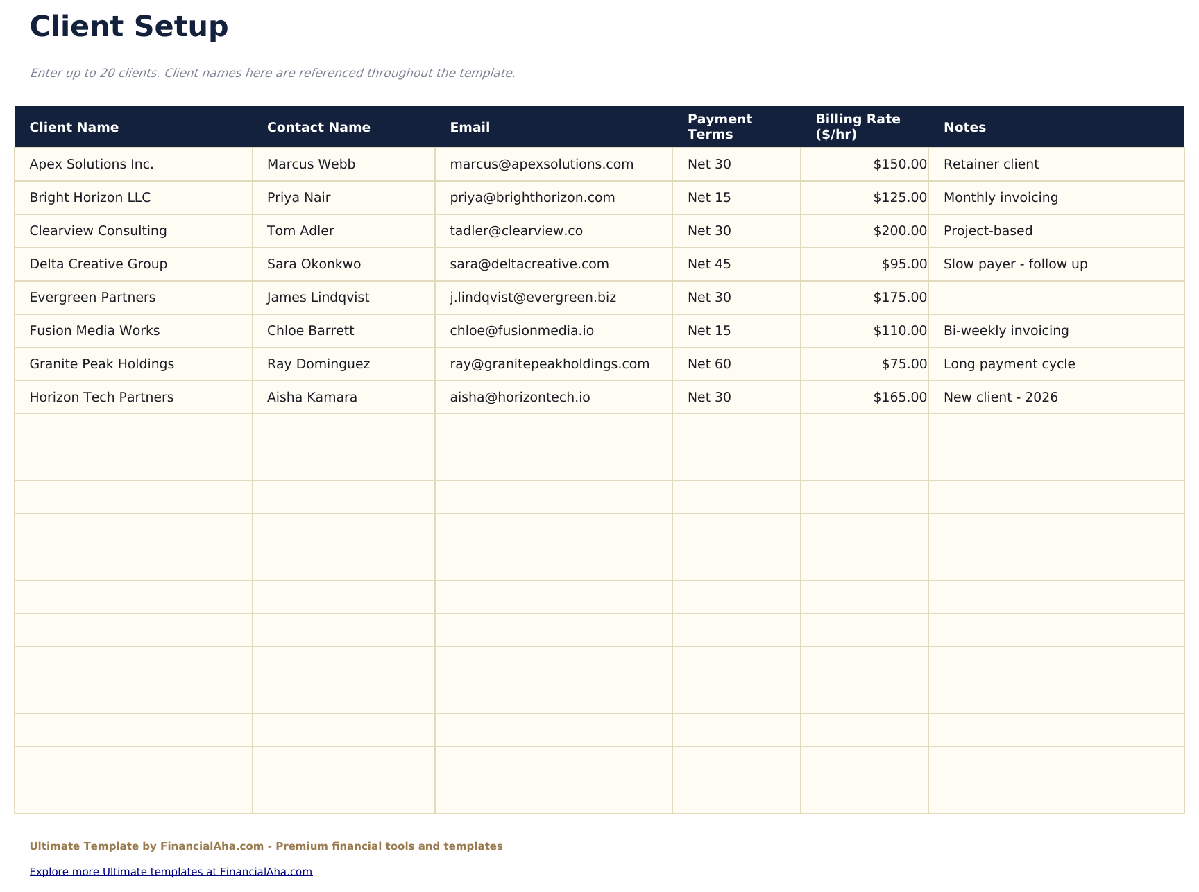 كشف الفواتير Ultimate - Client Setup