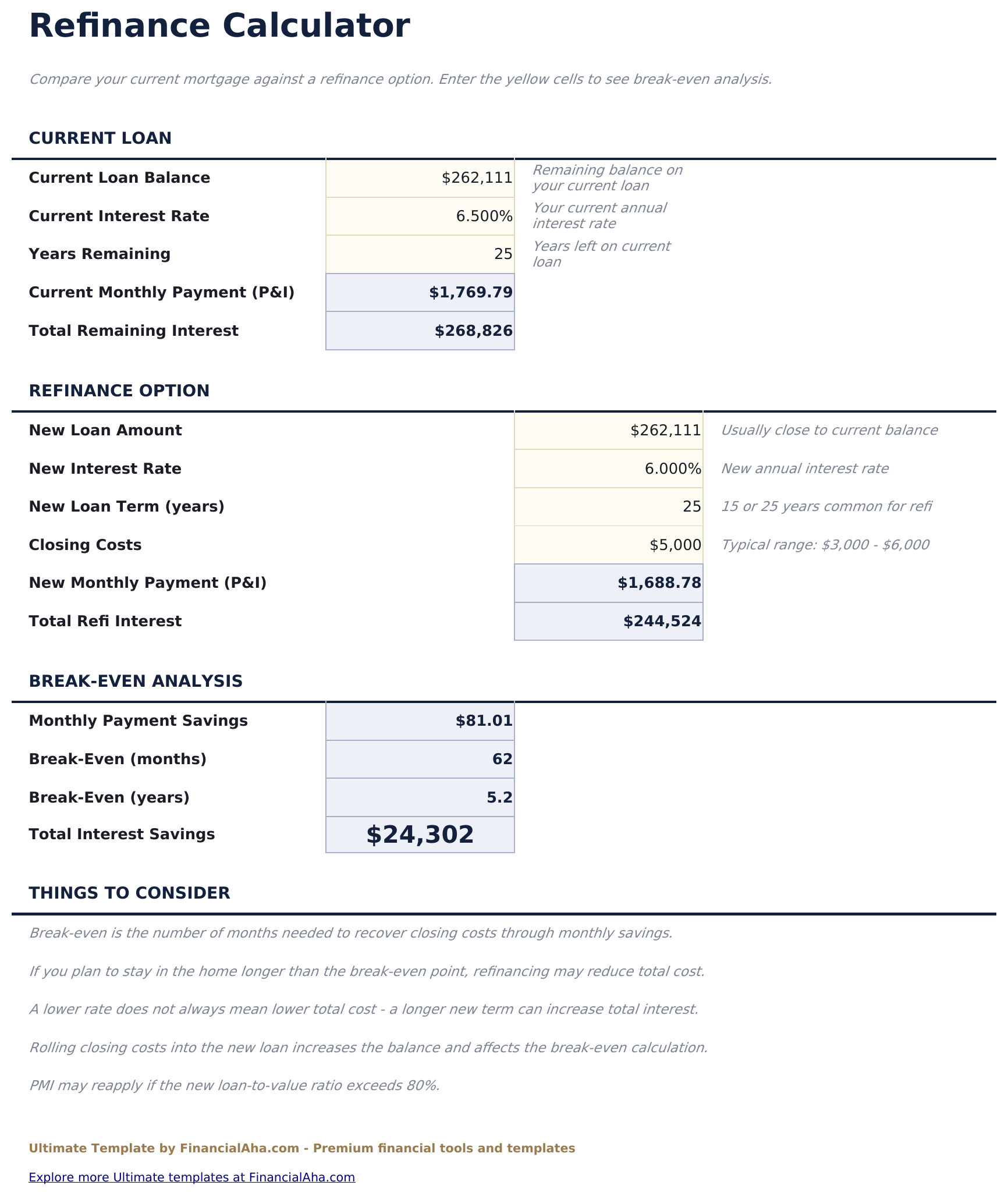 Home Mortgage Calculator Ultimate - Refinance Calculator