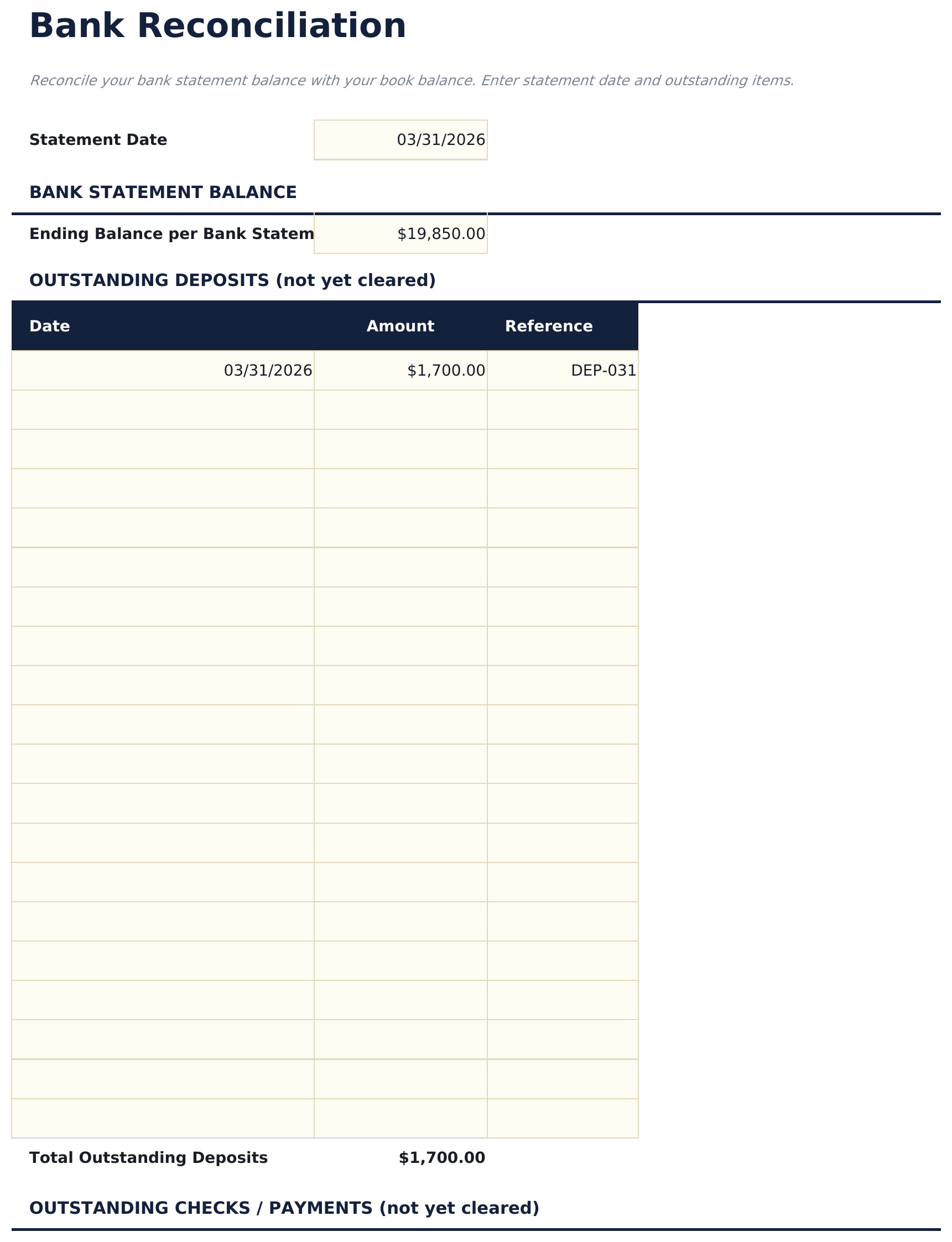 Small Business Bookkeeping Ultimate - Bank Reconciliation